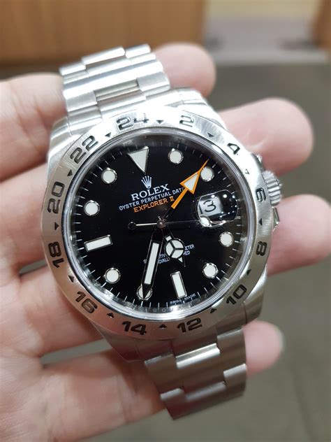 rolex explorer ii 42mm black dial|Rolex Explorer II price new.